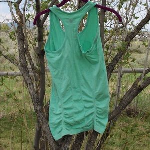 Mint Athleta racer back tank top.